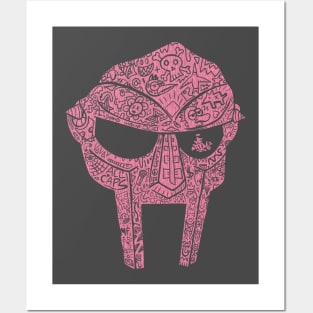 Doodle Doom Pink Posters and Art